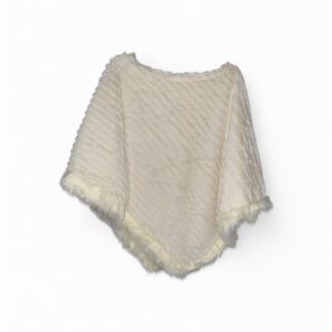 Marc Jacobs Cream Faux Fur Poncho